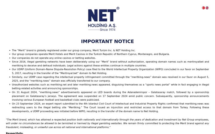 Screenshot of meritking.net