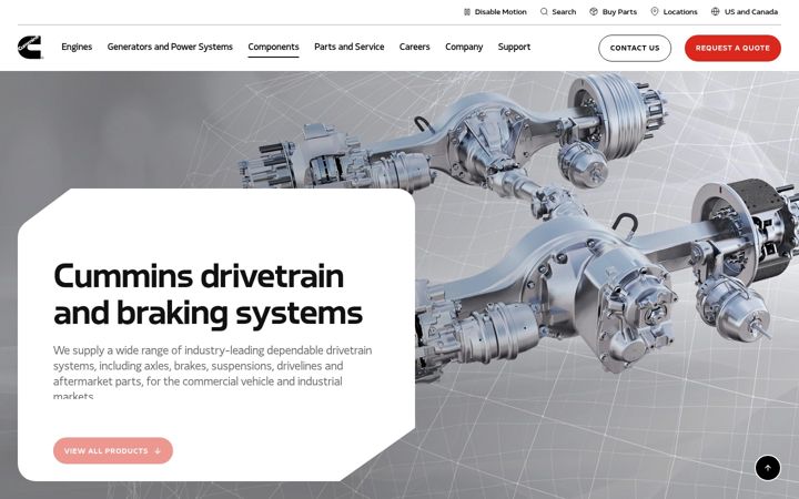 Screenshot of meritor.com