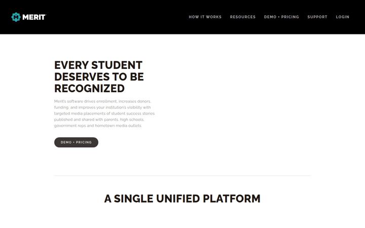 Screenshot of meritpages.com
