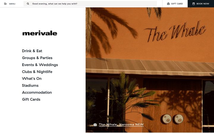 Screenshot di merivale.com
