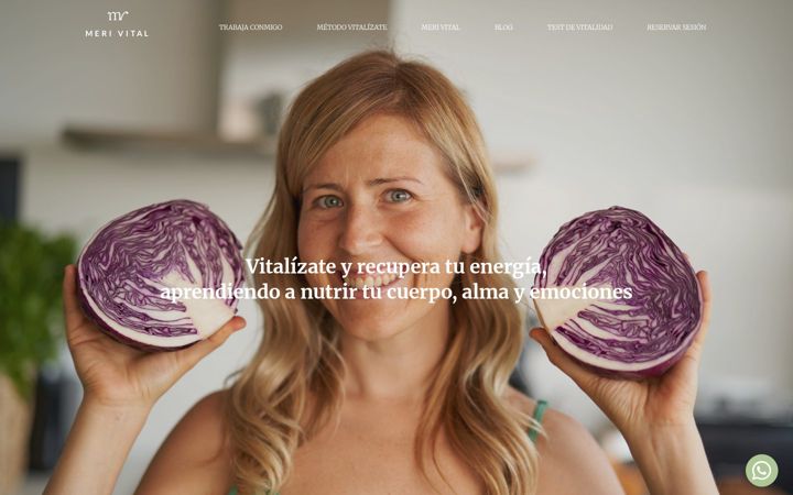 Skjámynd af merivital.com