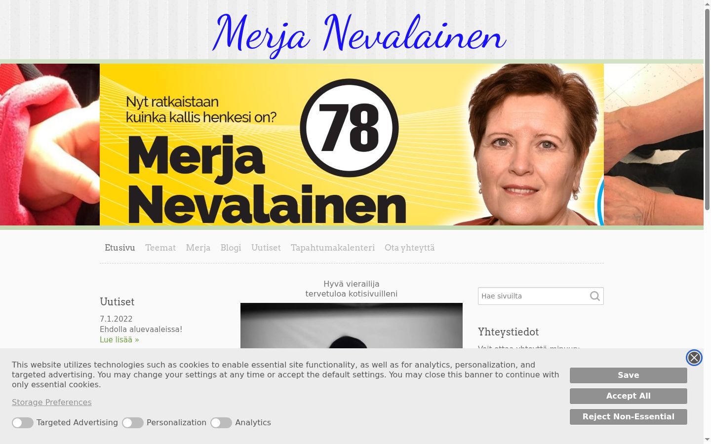Screenshot tal-banner tal-kunsens muri qabel kwalunkwe interazzjoni