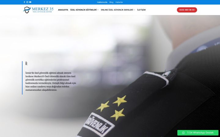 Screenshot of merkezguvenlik.com