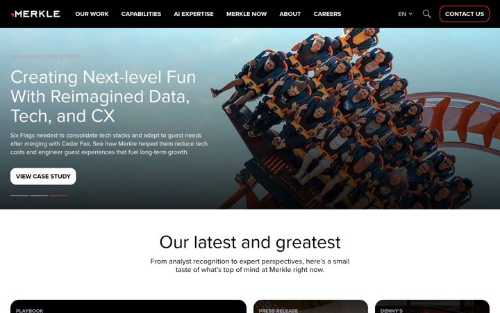 Screenshot of merkleinc.com