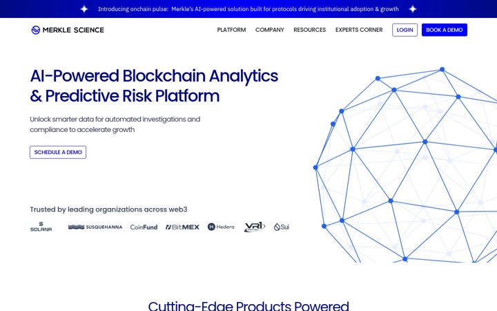 Screenshot of merklescience.com
