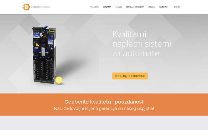 Screenshot of merkur-elektronika.com