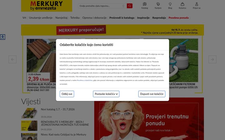 Screenshot of merkury.hr