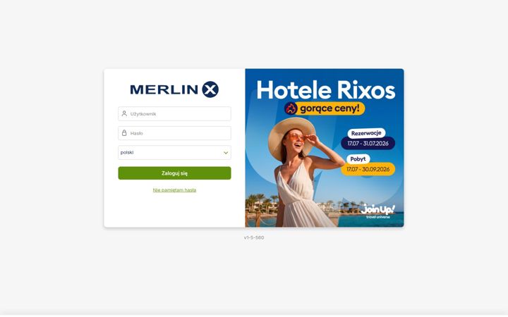 Screenshot of merlinx-cloud.com