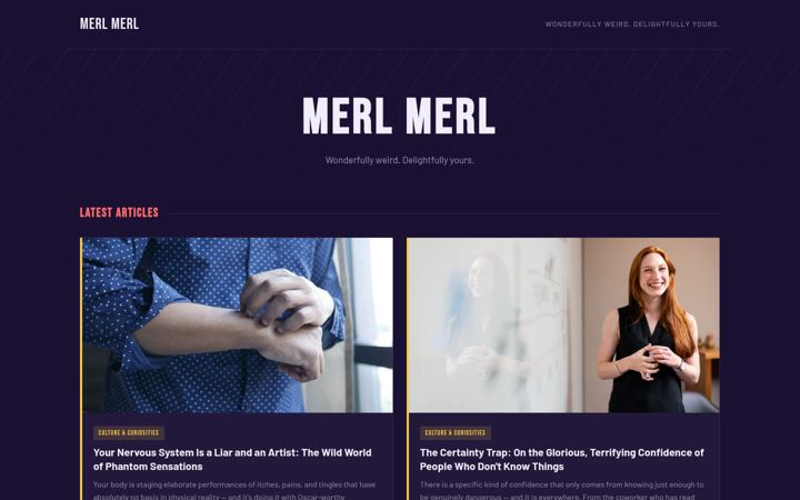 Screenshot of merlmerl.com
