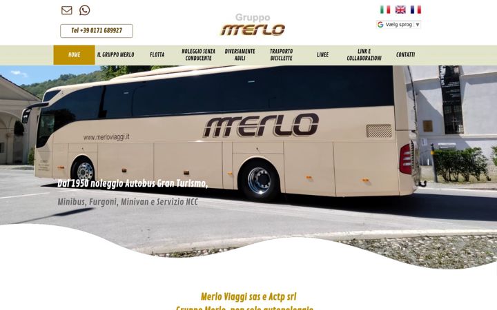 Screenshot of merloviaggi.com