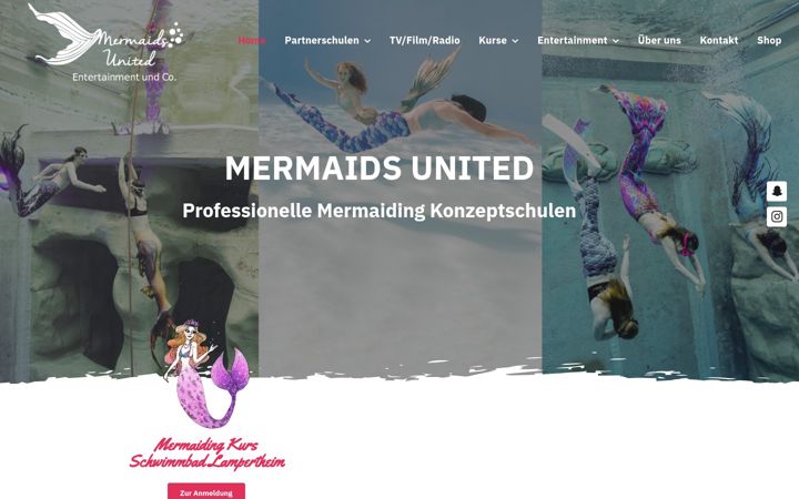 Skærmbillede af mermaids-united.de