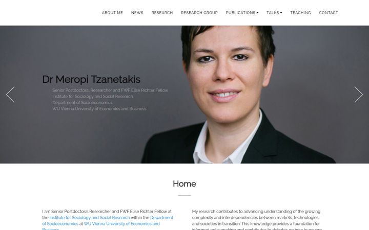 Screenshot of meropitzanetakis.com