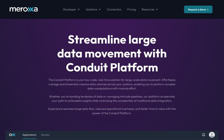 Screenshot of meroxa.io
