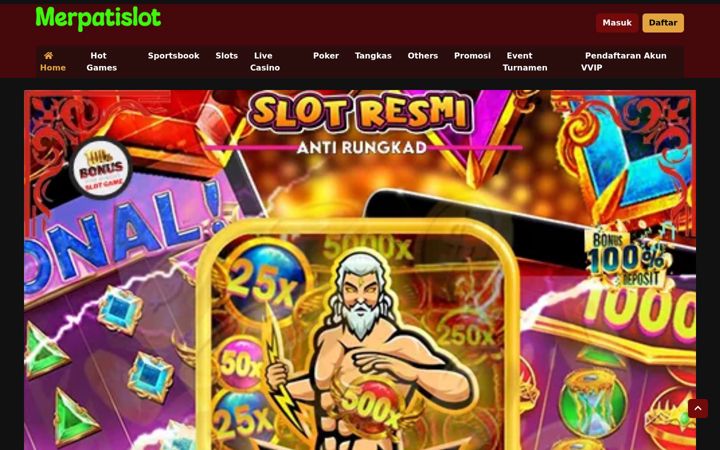 Screenshot of merpatislots.com