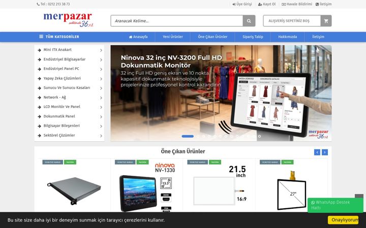 Screenshot of merpazar.com
