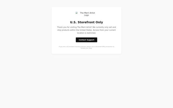 Screenshot of merriartist.com