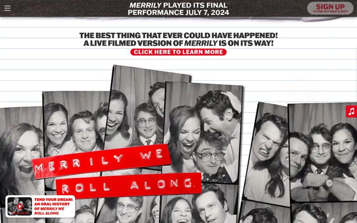 Screenshot of merrilyonbroadway.com