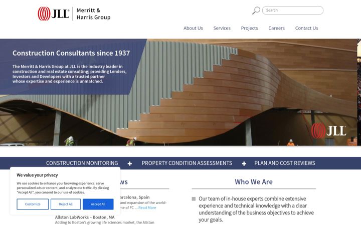 Screenshot of merrittandharris.com
