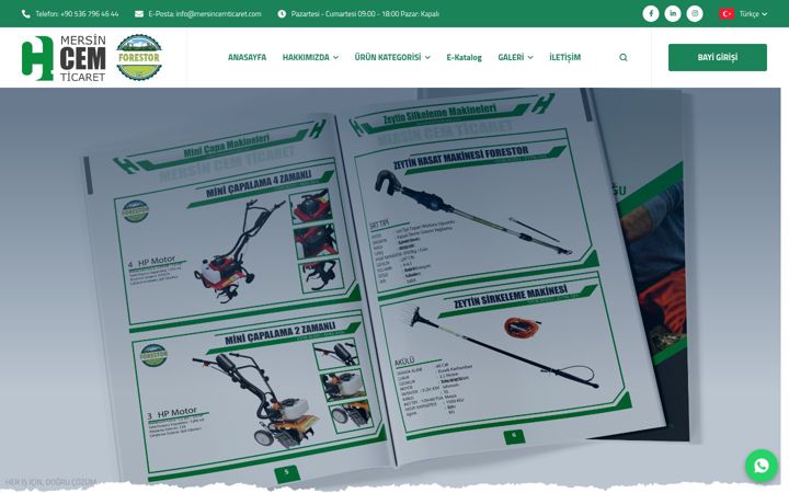 Screenshot of mersincemticaret.com