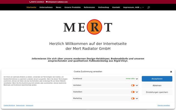 Screenshot of mert-radiator.com