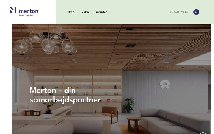 Screenshot di merton.dk