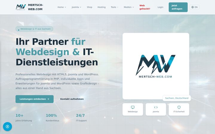 Screenshot of mertsch-web.com