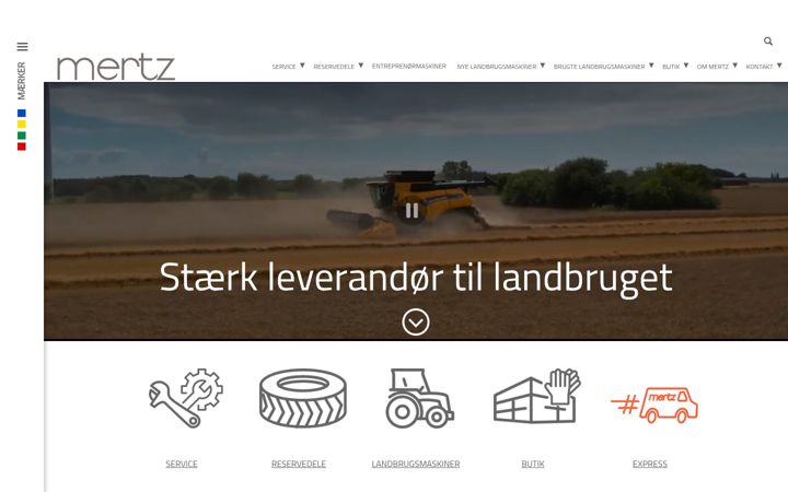 Screenshot of mertz.dk