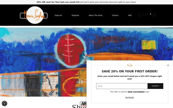 Screenshot of mervinsinghamart.com