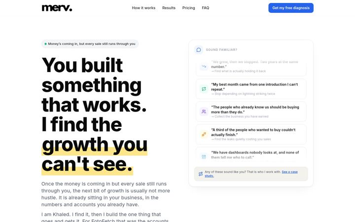 Screenshot of mervmarketing.com