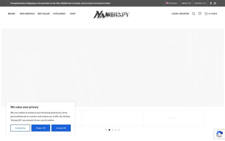Screenshot of merxfy.com