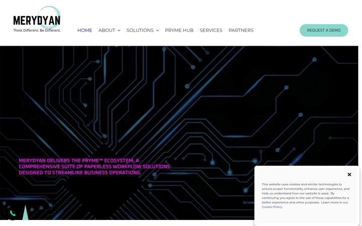 Screenshot of merydyan.com