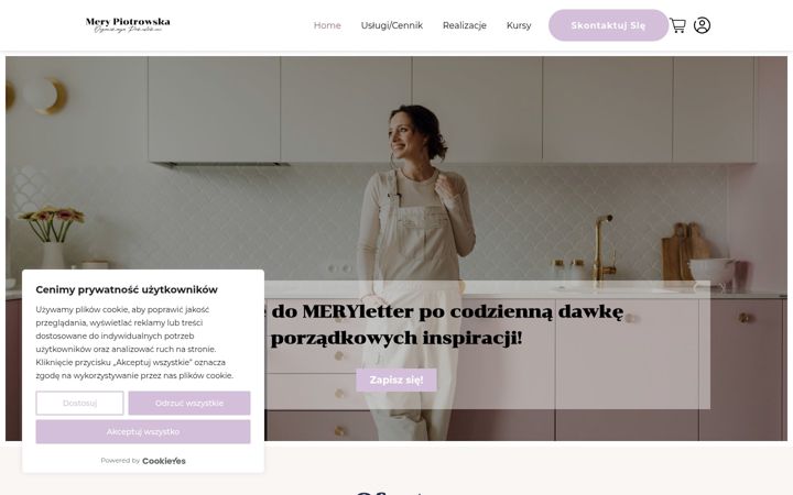 Captura de pantalla de merypiotrowska.pl
