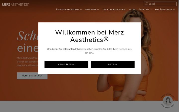 Zrzut ekranu merz-aesthetics.de