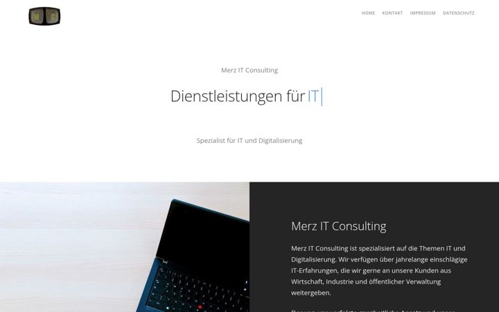 Screenshot of merz-it-consulting.com