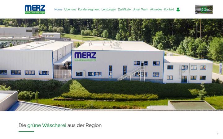 Screenshot of merz-textil.com