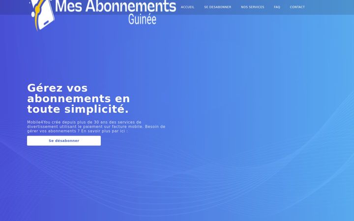 Screenshot of mes-abonnements-gn.com