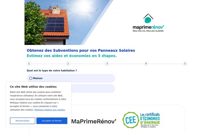 Screenshot of mes-aides-energies.com
