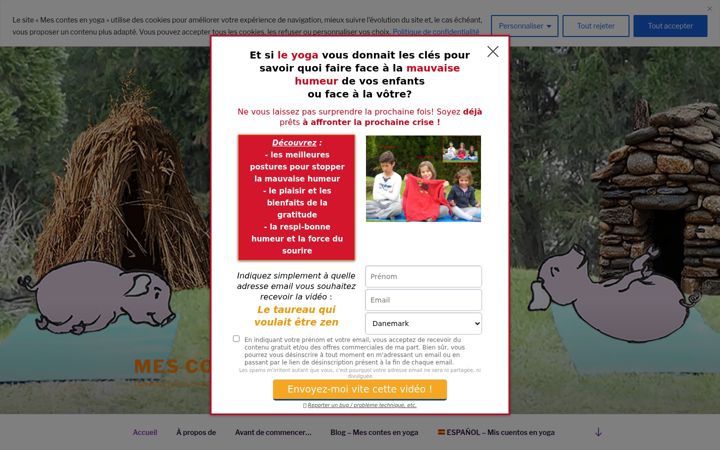 Screenshot of mes-contes-en-yoga.com