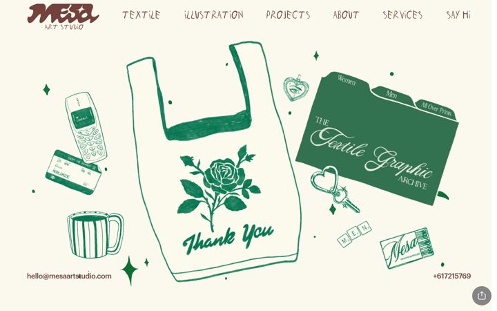 Screenshot of mesaartstudio.com