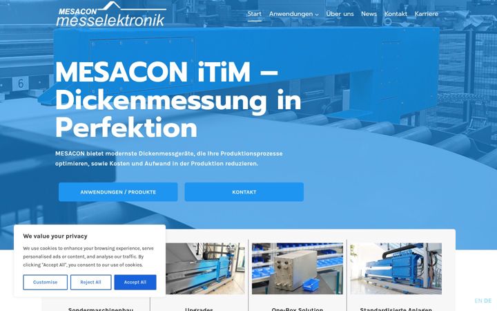 Screenshot of mesacon.com