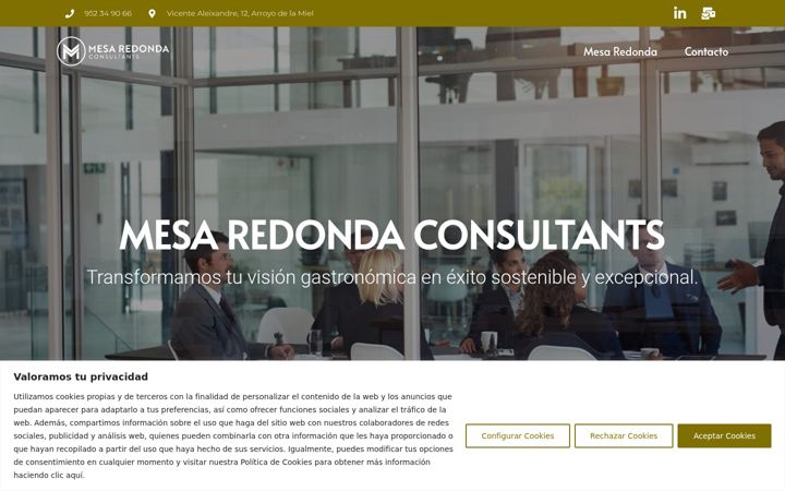 Screenshot of mesaredondaconsultants.com