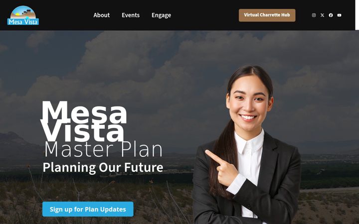 Screenshot of mesavistamasterplan.com