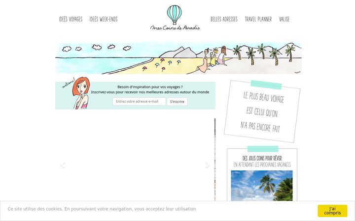 Screenshot of mescoinsdeparadis.com