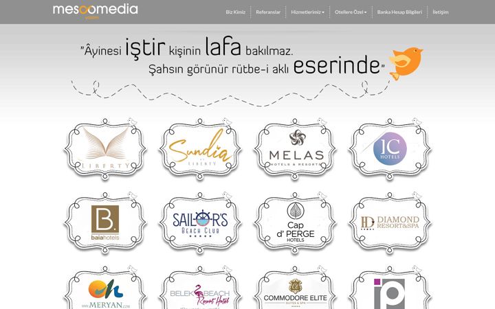 Screenshot of mescomedia.com