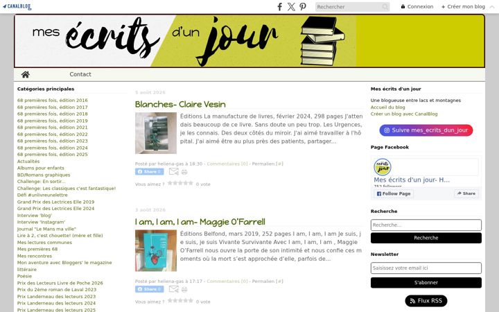 Screenshot of mesecritsdunjour.com
