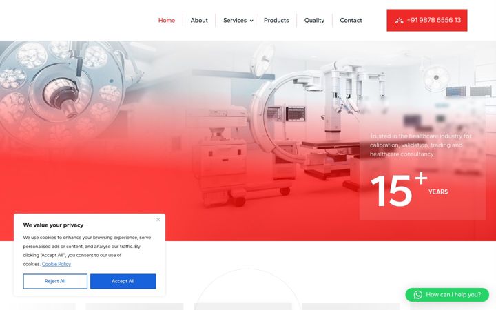Screenshot of meshealthcare.com
