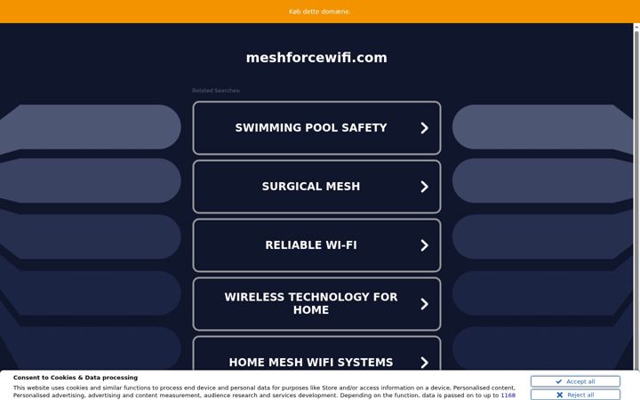 Screenshot di meshforcewifi.com