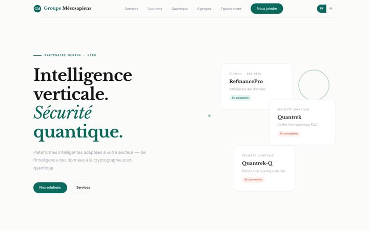 Screenshot of mesosapiens.com