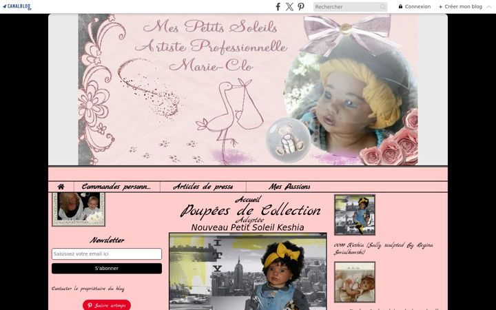 Screenshot of mespetitssoleils.com