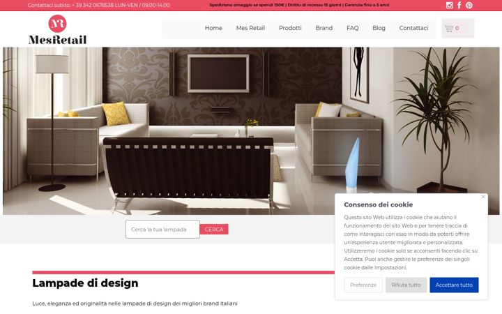Screenshot of mesretail.com